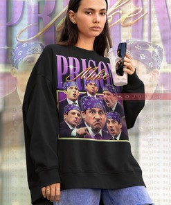Office Tee with Michael Scott Biatch Shirt and Prison Mike Hoodie