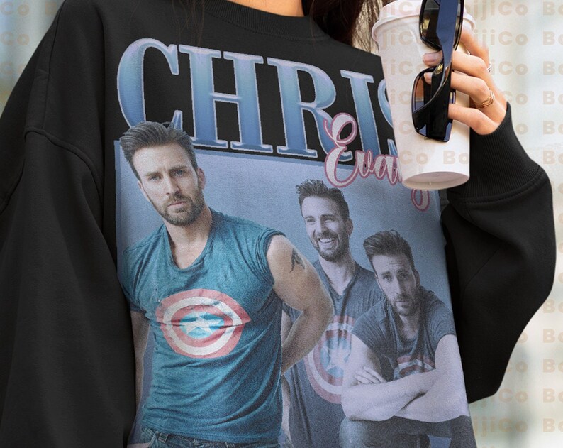 Old School Chris Evans Classics Tee Shirt - Roger Stev3 4vengers Inspired Gift for Fans - Image 2