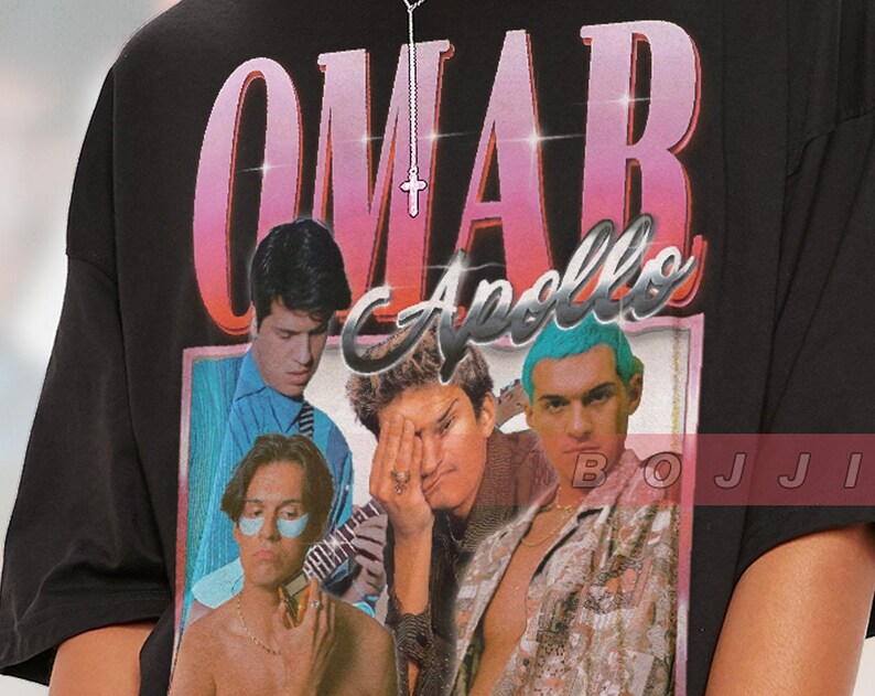 Omar Apollo Retro Tee, Omar Apolonio Velasco R&B Songwriter Shirt, 90s Homage Tee, Gift for Fans - Image 2