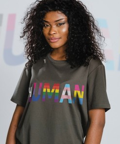 Only Human LGBTQ+ T-Shirt, Pride Rainbow Tee, Funny LGBT Gift for Fans, Human's Rights Unisex Shirt