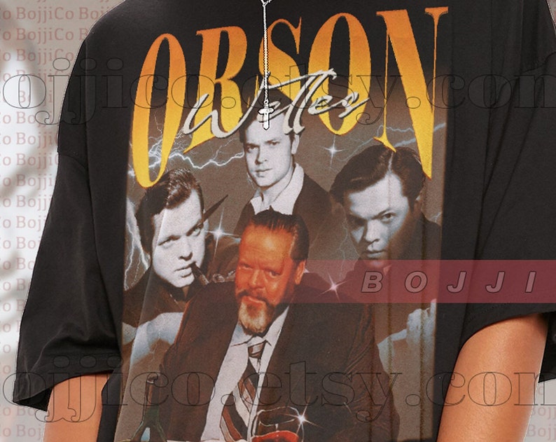 Orson Welles Retro 90s Sweater - Vintage Homage Tee for Fans - Image 2