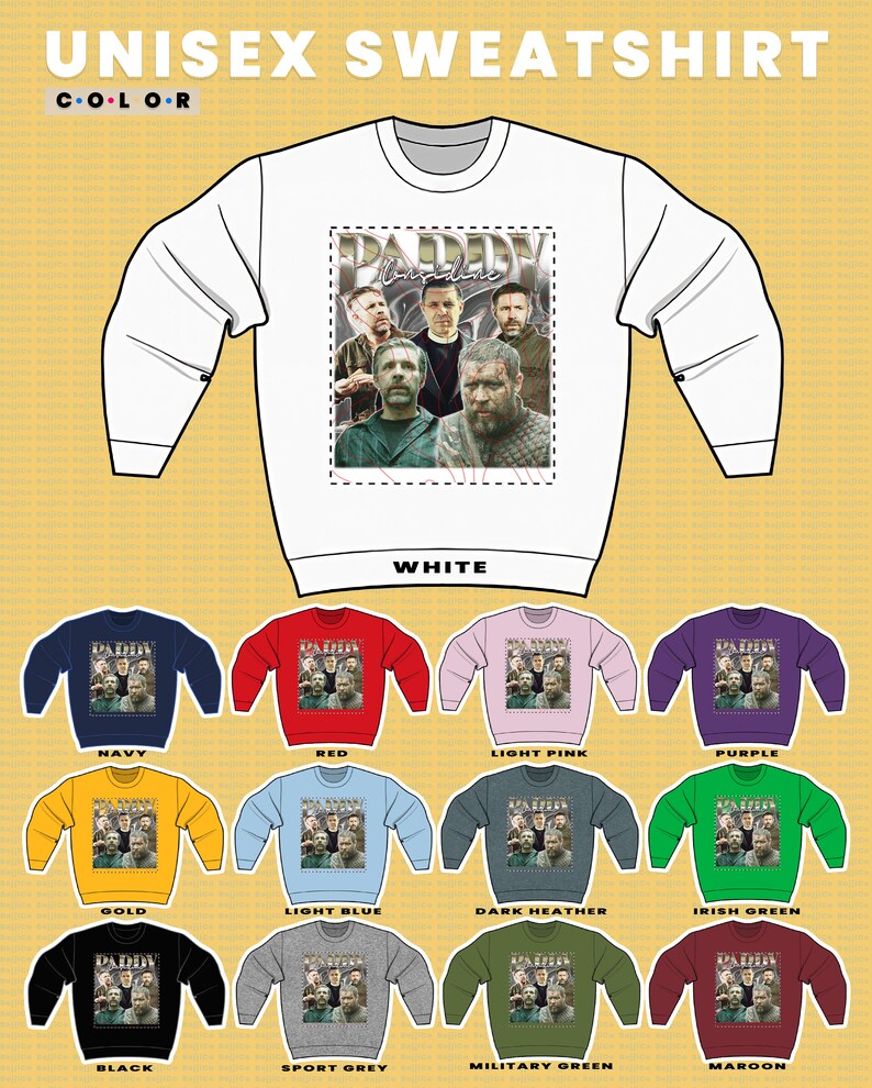 Paddy Considine Classic Sweatshirt, Vintage Homage Hoodie, Considine Fan Tee, Retro 90s Sweater - Image 3