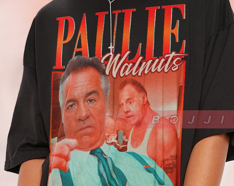 Paulie Walnuts Retro 90s Tee - Vintage Homage Fan Shirt for Men - Image 2