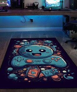 Personalize Your Game Room with Shufflezone Game Controller Area Rug for Teen Boys