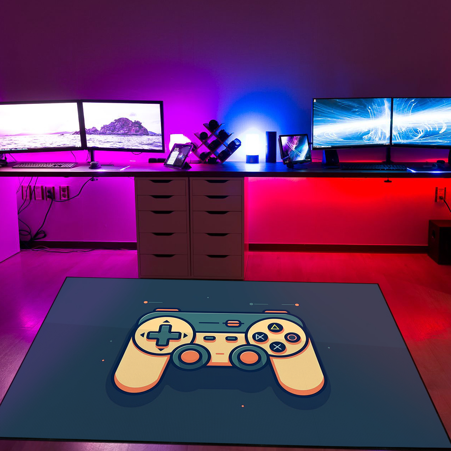 Personalized Game Controller Rug for Teen Boys Gaming Room - Unique Gamer Gift for Boys - Image 4
