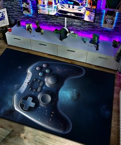 Personalized Game Controller Rugs for Teen Boys with Custom Area Rug