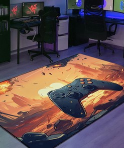 Personalized Game Room Rug for Boys with Year - Unique Gamer Gift for Boys