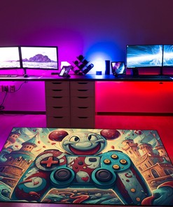 Personalized Game Room Rug for Kids with Quotes - Unique Gift for Boys and Girls