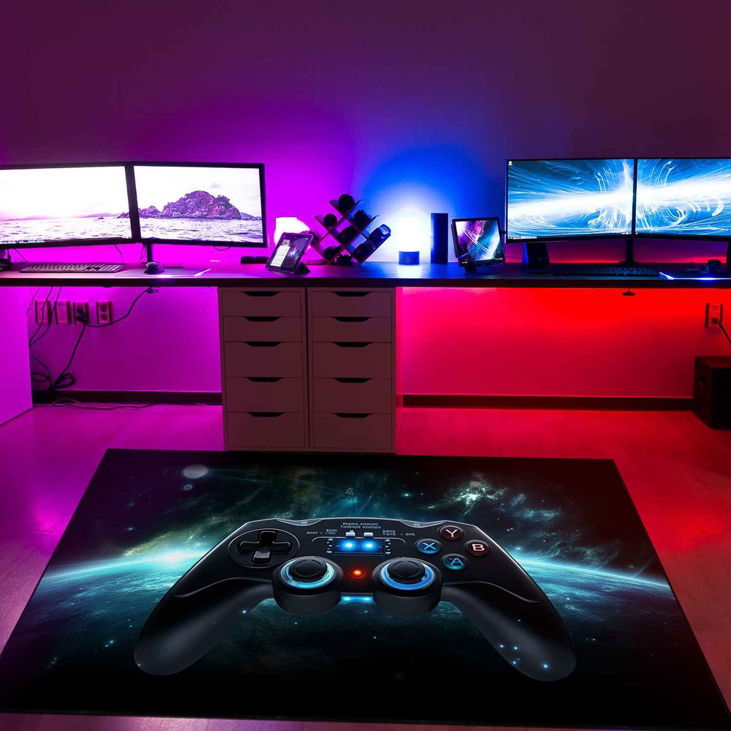 Personalized Game Room Rug for Teen Boys Bedroom - Unique Gamer Gift for Boys - Image 4