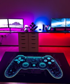 Personalized Game Room Rug for Teen Boys and Gamers - Shufflezone Gamer Carpet T45