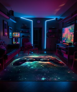 Personalized Game Room Rugs for Boys Bedrooms - Perfect Gift for Kids who Love Gaming