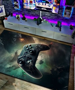 Personalized Game Room Themed Area Rugs - Perfect for Boys Room Decor and Game Room Setup
