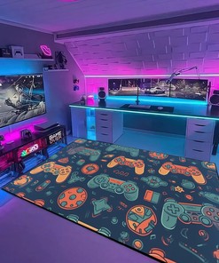 Personalized Gamer Rug for Bedroom - Unique Gift for Boys and Girls