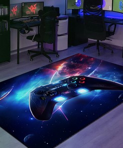Personalized Gaming Area Rug for Teen Boys Bedroom - Unique Gamer Gift for Boys
