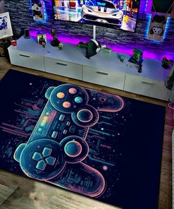 Personalized Gaming Rug for Boys Room with Customizable Area Rug