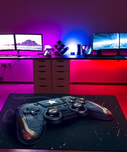 Personalized Gaming Rug for Living Room - Game Room Area Rugs with Custom Text T75