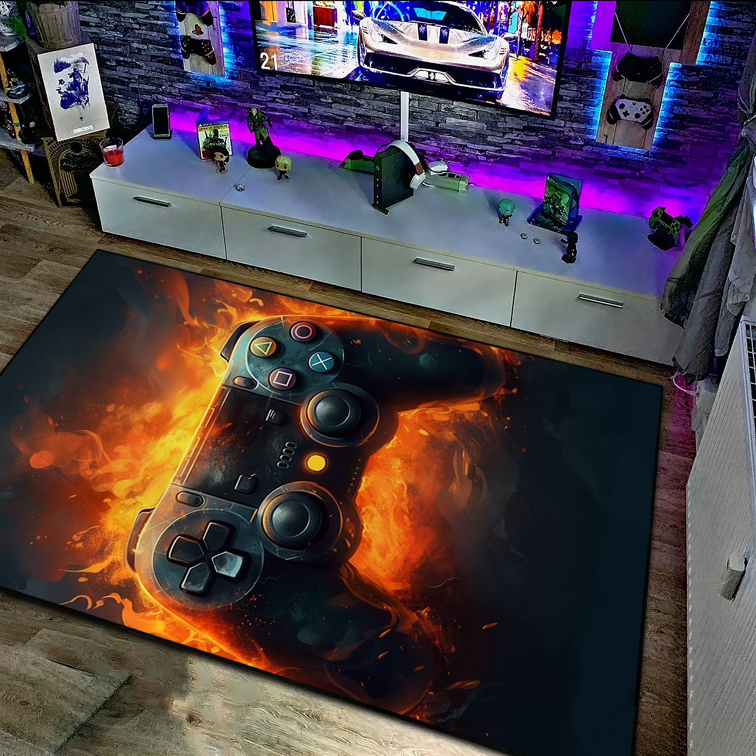 Personalized Gaming Rugs for Boys Bedrooms - Unique Game Room Decor Ideas for Teen Boys - Image 3
