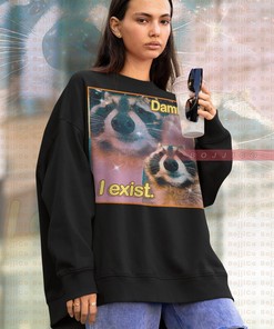 Possum and Opossum Meme Sweatshirt - Funny Eat Trash Tee for Animal Lovers
