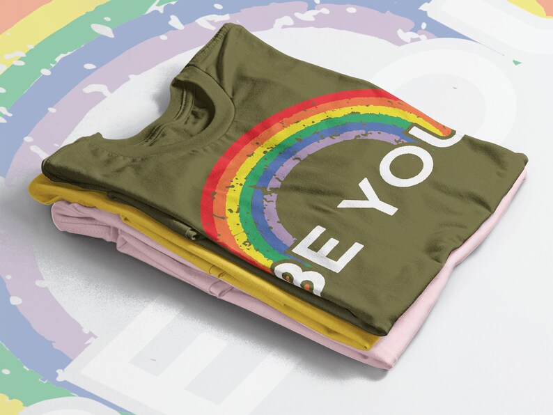Pride Rainbow Love Symbol Unisex Shirt with Funny LGBT Quote - Image 4
