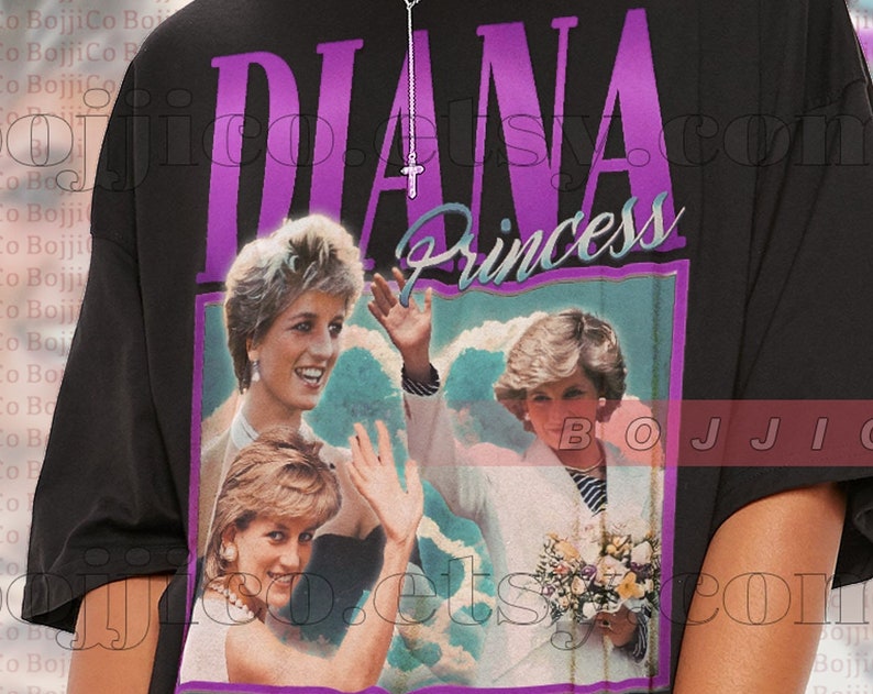 Princess Diana Fan Shirt, RETRO Princess Diana Tank, Princess Diana British Royal England - Image 2