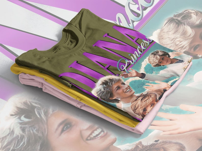 Princess Diana Fan Shirt, RETRO Princess Diana Tank, Princess Diana British Royal England - Image 4