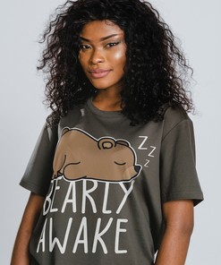 Punny Bear Joke Unisex Tee - Perfect Gift for Lazy and Sleepy Days
