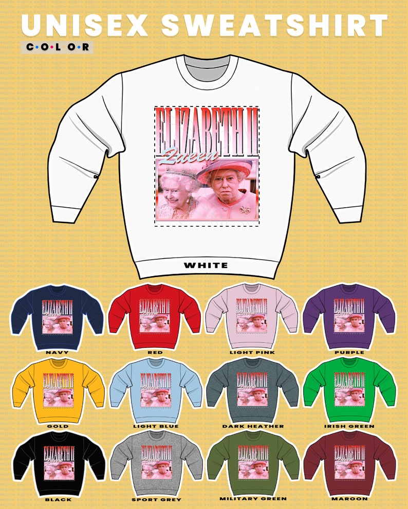 Queen Elizabeth Forever Tee, Vintage Sweatshirt, Rip Homage Hoodie, Retro 90s Fan Shirt - Image 3