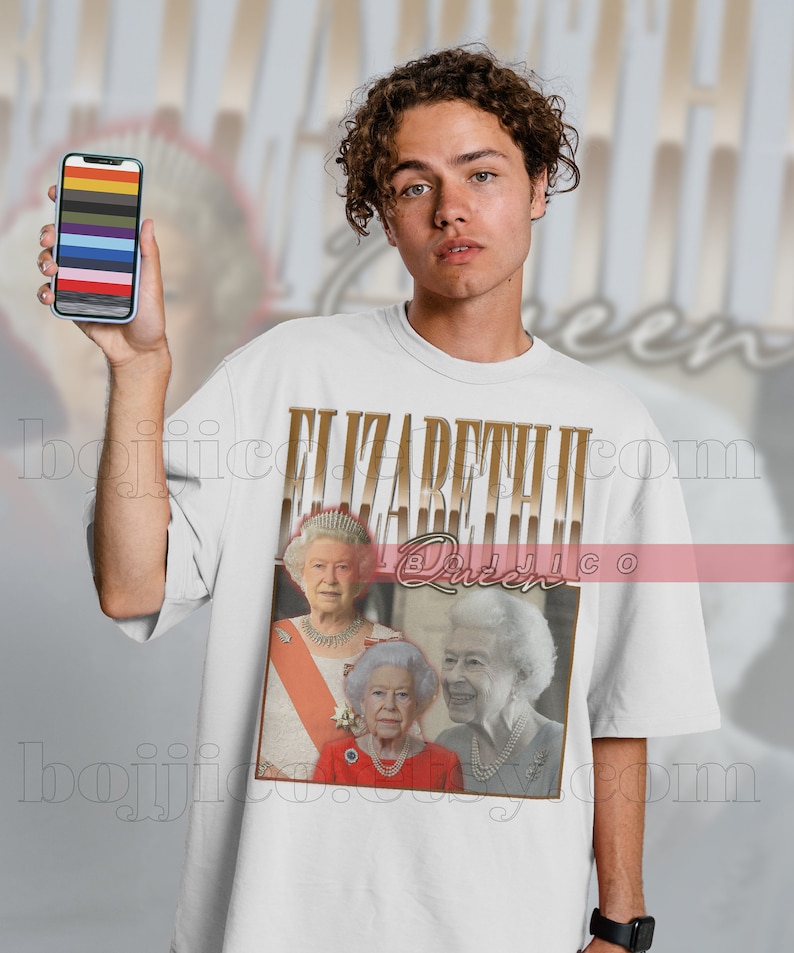 RIP Queen Elizabeth Hoodie - 90s Royal Fan Gift - Image 3