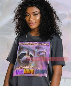 RaccoonLover Mean Brain Shirt, Raccoon & Possums Lover Tee