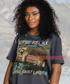 Relaxing Opossum Meme Tee, Possum Lover Shirt, Eat Trash Possums and Racoon Tanuki, Gift for Fans