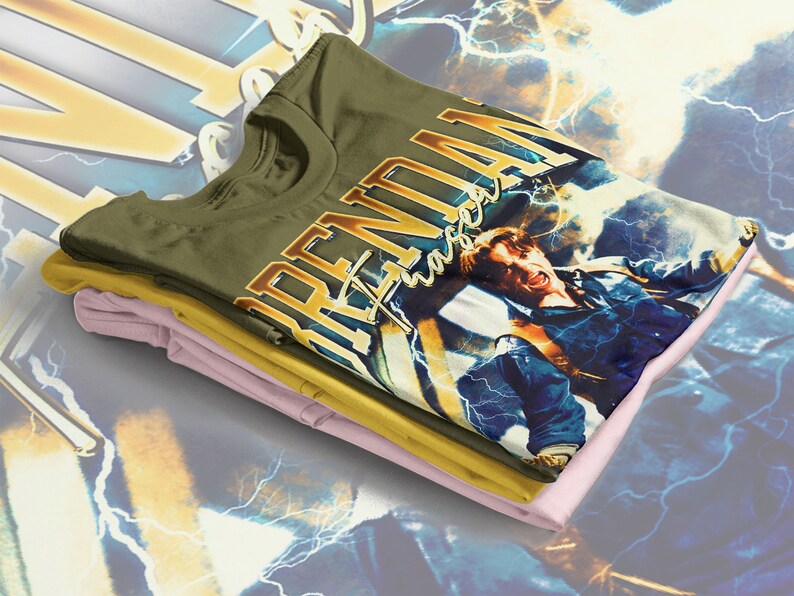 Brendan Fraser The Mummy 90's Vintage Graphic T-Shirt - Classic...