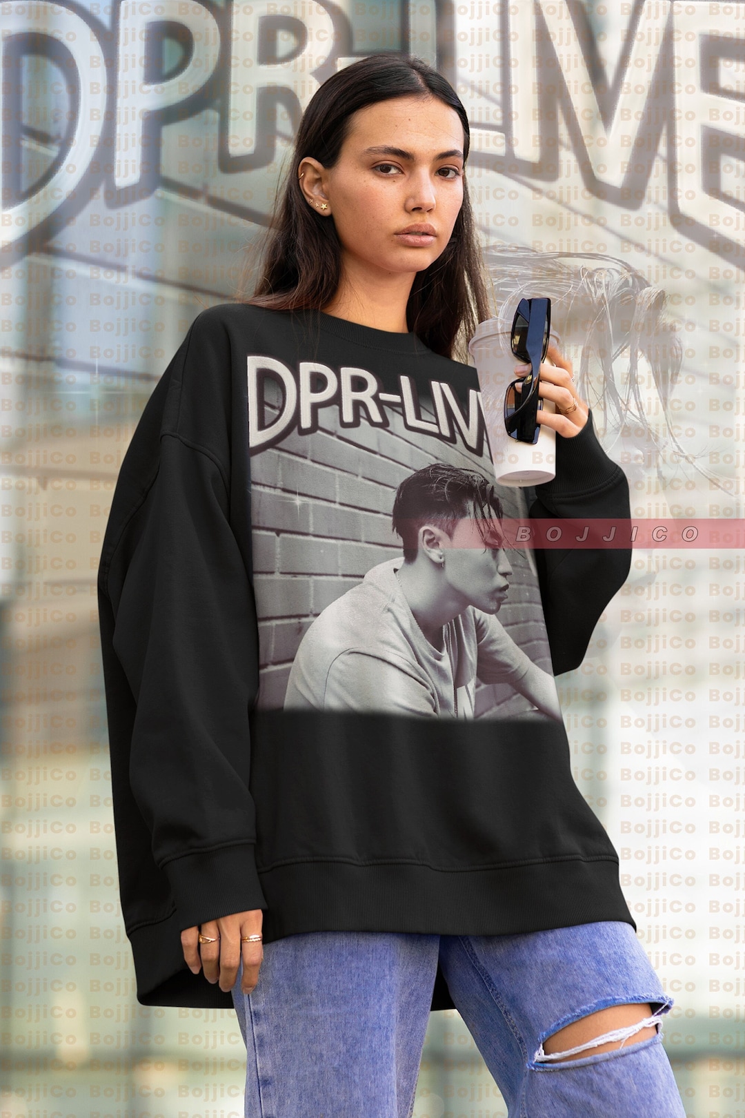 Retro DPR LIVE Unisex Sweatshirt, Hong Da-Bin Fan Tees Made for Fans