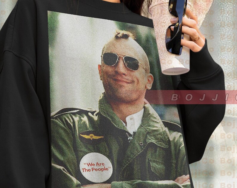 Retro De Niro Hoodie - Classic 90s Taxi Driver Sweater - Image 2