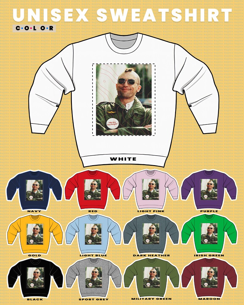 Retro De Niro Hoodie - Classic 90s Taxi Driver Sweater - Image 3