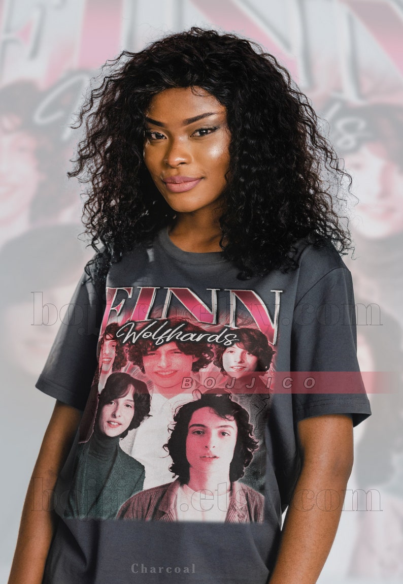 Retro Finn Wolfhard Tee - Homage, Vintage and Fan Tee Shirt - Image 3