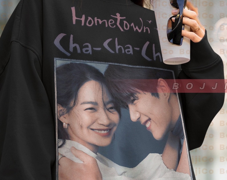 Retro Hometown CHACHACHA Sweatshirt, Homage Sweater with Kim Seon-ho and Hong Du-sik for Fans of the Korean TV show - Image 2