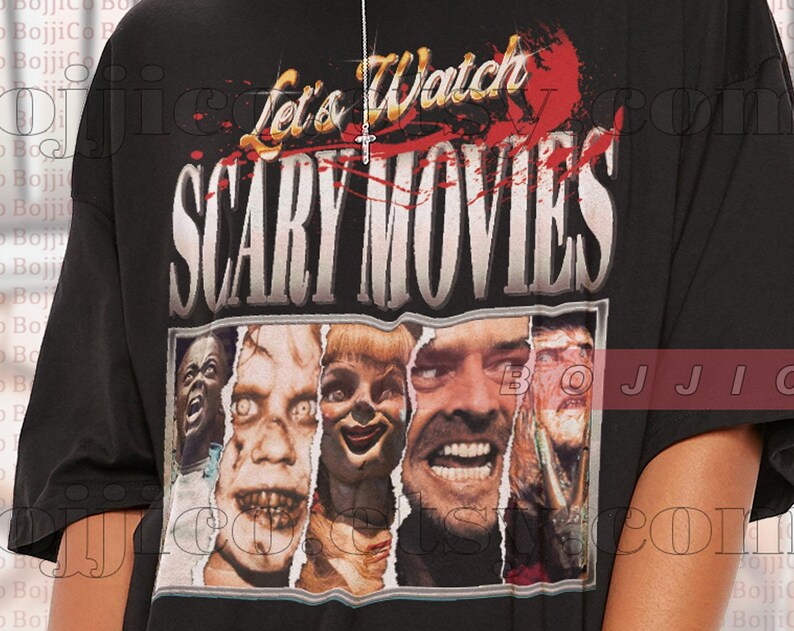 Retro Movie Horror Face Devil Shirt - Image 2