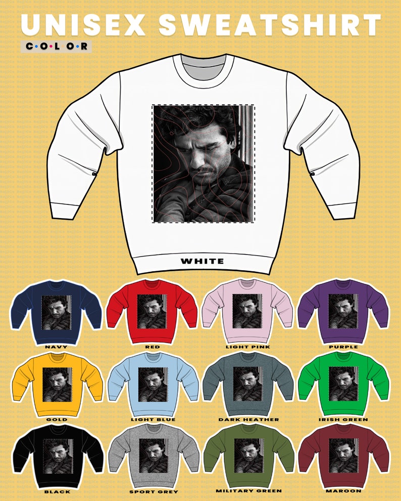 Retro Oscar Isaac Sweatshirt featuring Hernández Estrada photo - Image 3
