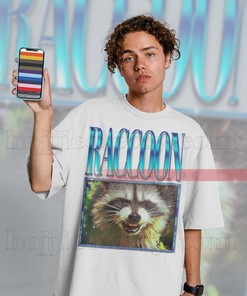 Retro Racoon Homage Tshirt, 90s Sweater, Racoon Tanuki Pet Funny Meme Gift
