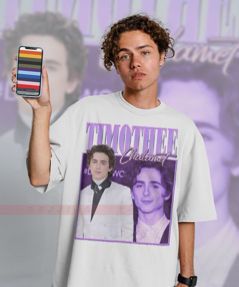 Retro Timothee Chalamet Vintage Sweatshirt - The Kinngg Homage Sweater - Dune Fan Gift