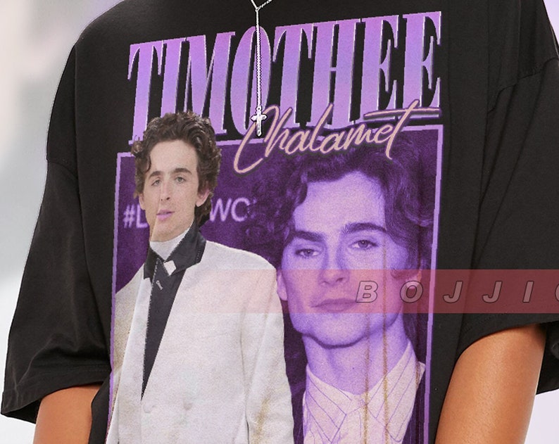 Retro Timothee Chalamet Vintage Sweatshirt - The Kinngg Homage Sweater - Dune Fan Gift - Image 2