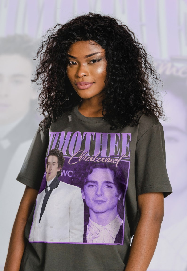 Retro Timothee Chalamet Vintage Sweatshirt - The Kinngg Homage Sweater - Dune Fan Gift - Image 3
