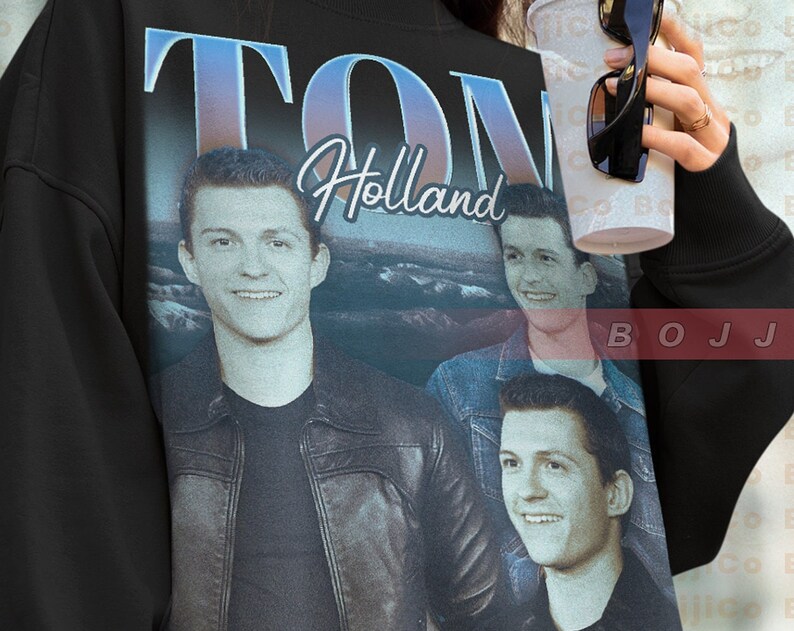 Retro Tom Holland Sweater - Homage Sweatshirt with Fan Tees Design - Image 2