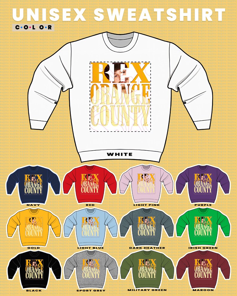 Rex Orange County Vintage Sweatshirt - Retro Fan Gift for Rex Orange County Fans - Image 3
