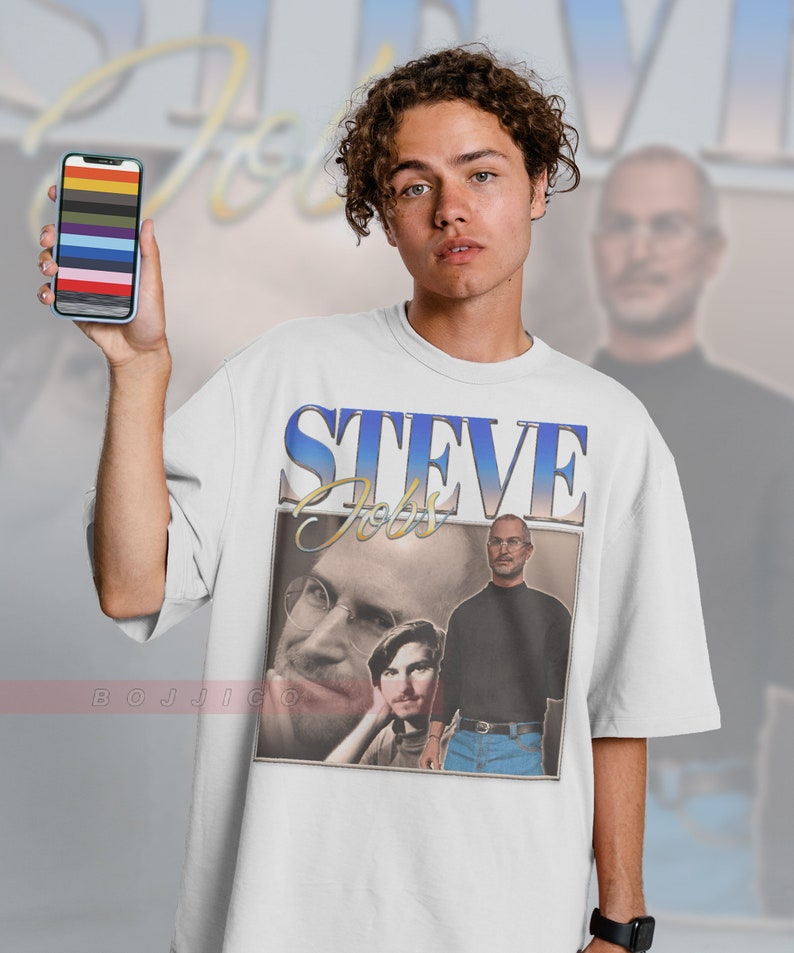 Rich Shirt Steve Jobs Apple CEO Edition, RETRO Steve Jobs Homage Tee, Steve Jobs Entrepreneur Shirt - Image 3