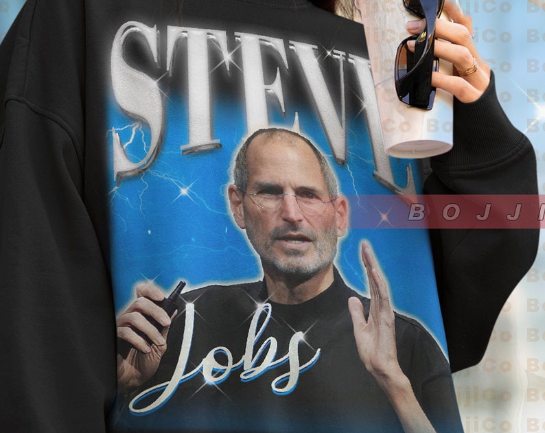 Rich Steve Jobs Sweater - Vintage Homage Sweatshirt for Entrepreneurs - Image 2