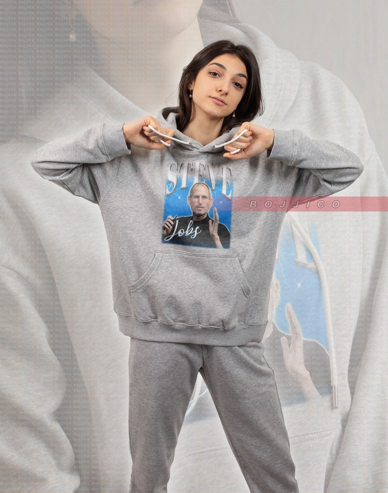Rich Steve Jobs Sweater - Vintage Homage Sweatshirt for Entrepreneurs - Image 4