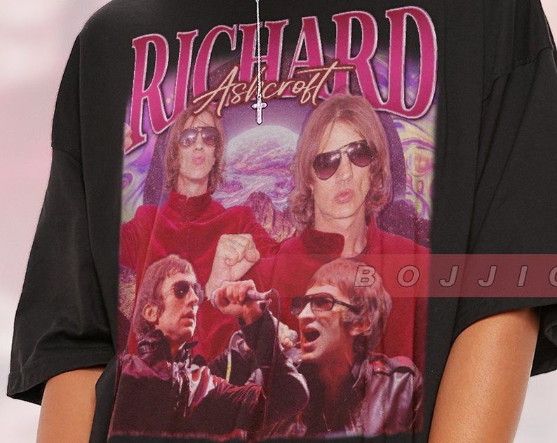 Richard Ashcroft Vintage Homage Tee - Retro 90s Fan Shirt - Image 2