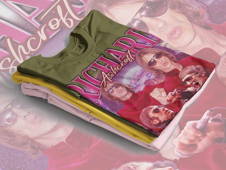 Richard Ashcroft Vintage Homage Tee - Retro 90s Fan Shirt - Image 4