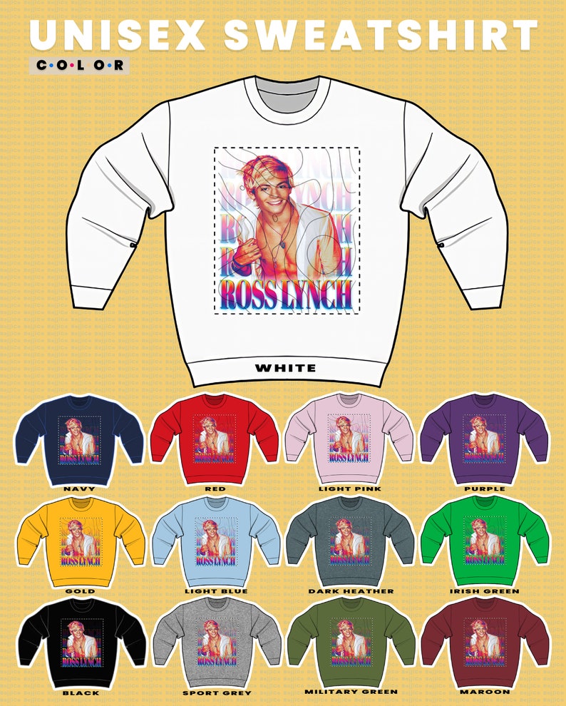 Riker Lynch R5 Vintage Tee - Classic Ross Shor Lynch Sweatshirt Gift for Fans - Image 3